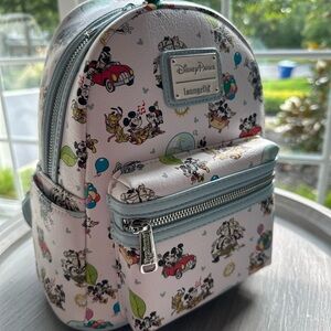 Loungefly Disney Parks Exclusive Backpack Runaway Train Theme Mickey & Minnie